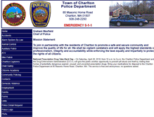 Tablet Screenshot of charltonpd.org